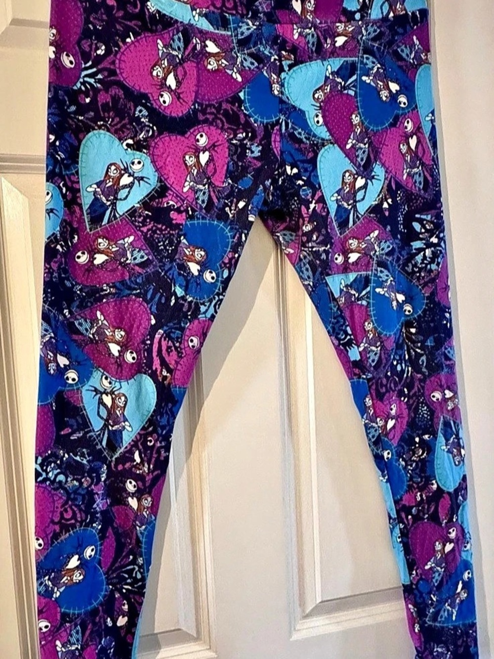 Lularoe Tall & Curvy Leggings Jack and Sally from The Nightmare Before Christmas